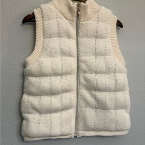 Joie Cream Quilted Puffer Vest